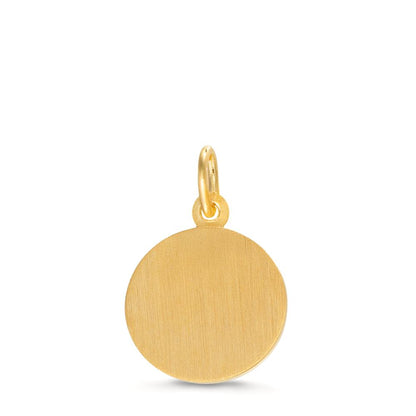 Pendentif Or jaune 9K Bicolore Ange gardien Ø12 mm