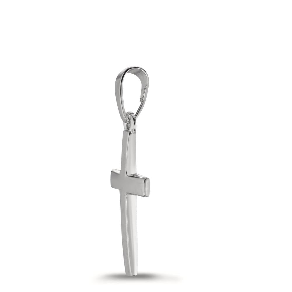 Pendentif Or blanc 14K Croix