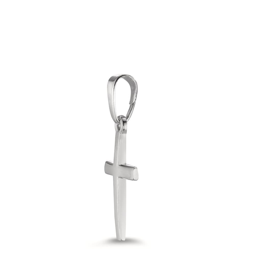 Pendentif Or blanc 18K Croix