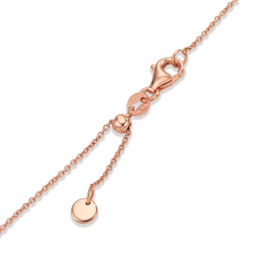 Bracelet Or rouge 18K perle d'eau douce, 9 Perles 15-18 cm