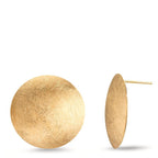 Clous d'oreilles Argent jaune Plaqué or Ø22 mm