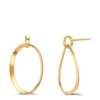 Pendant d'oreilles Argent jaune Plaqué or