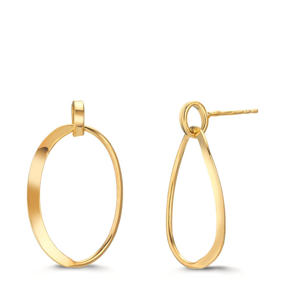 Pendant d'oreilles Argent jaune Plaqué or