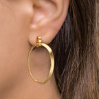 Pendant d'oreilles Argent jaune Plaqué or