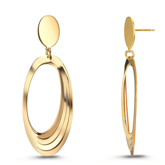 Pendant d'oreilles Argent jaune Plaqué or