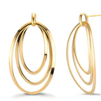 Pendant d'oreilles Argent jaune Plaqué or