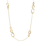 Collier Argent jaune Plaqué or 90 cm