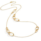Collier Argent jaune Plaqué or 90 cm