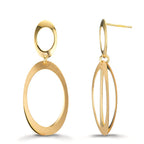 Pendant d'oreilles Argent jaune Plaqué or
