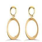 Pendant d'oreilles Argent jaune Plaqué or
