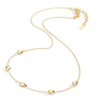 Collier Argent jaune Plaqué or 40-44 cm