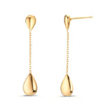 Pendant d'oreilles Argent jaune Plaqué or