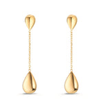 Pendant d'oreilles Argent jaune Plaqué or