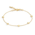 Bracelet Argent jaune Plaqué or Coeur