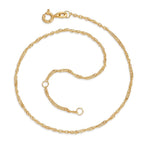 Chaînette de cheville Or jaune 9K 23-25 cm