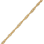 Chaînette de cheville Or jaune 9K 23-25 cm