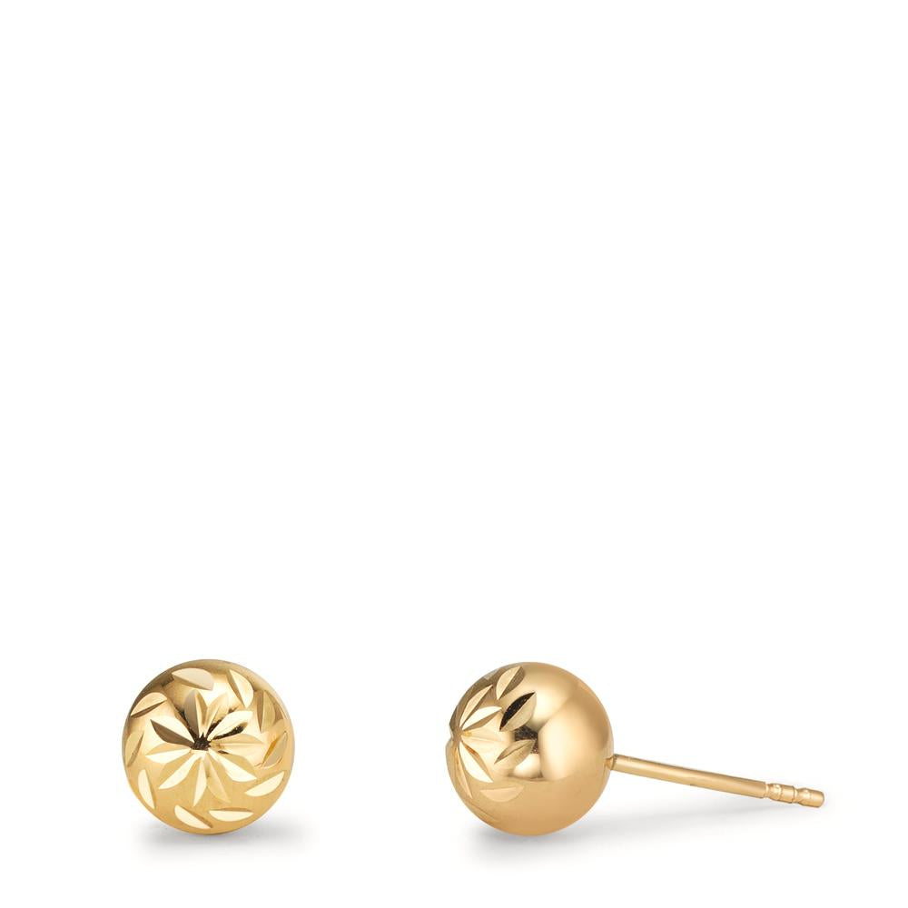 Clous d'oreilles Or jaune 9K Ø6 mm