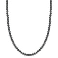 Collier Acier inoxydable Hématite 3 mm 42 cm