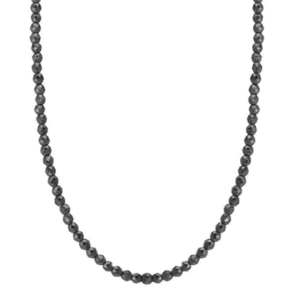 Collier Acier inoxydable Hématite 3 mm 42 cm