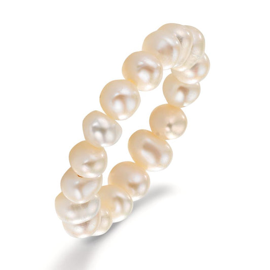 Bague perle d'eau douce, 5 mm