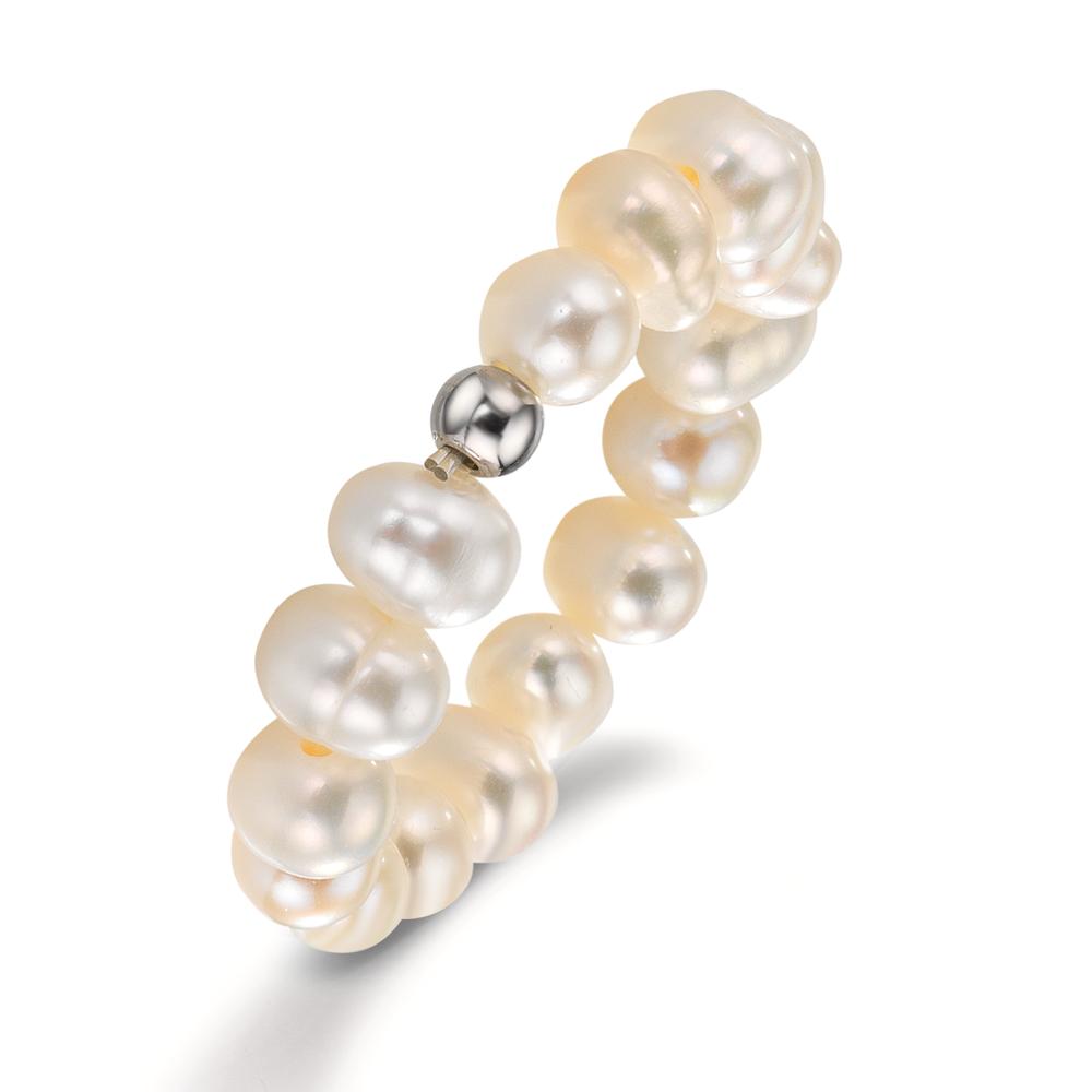 Bague Acier inoxydable perle d'eau douce, 4.5 mm