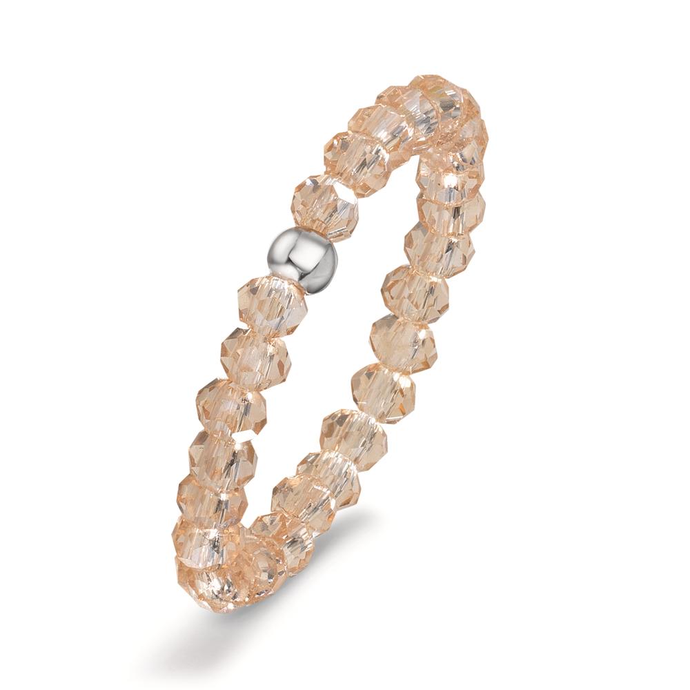 Bague Acier inoxydable Cristal champagne, 3 mm