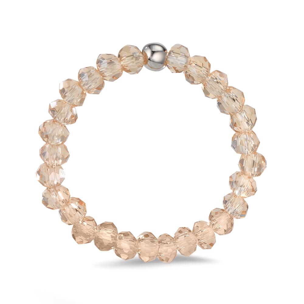 Bague Acier inoxydable Cristal champagne, 3 mm