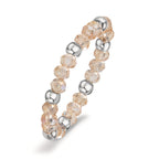 Bague Acier inoxydable Cristal champagne, 3 mm