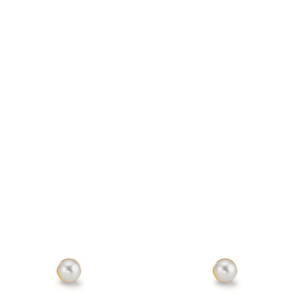 Clous d'oreilles Or jaune 9K [shining Pearls], 2 Perles 2-2.5 mm