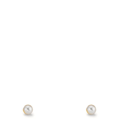 Clous d'oreilles Or jaune 9K [shining Pearls], 2 Perles 2-2.5 mm