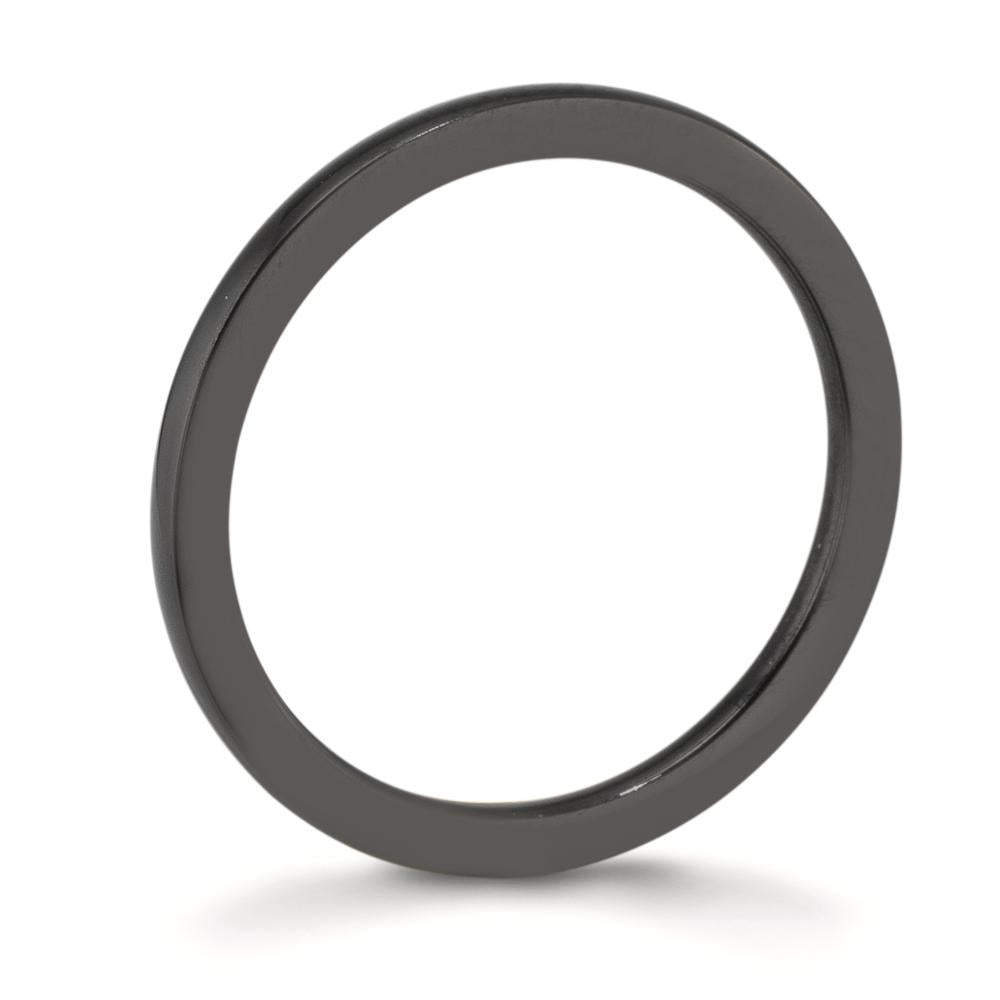Bague à superposer Acier inoxydable noir PVD