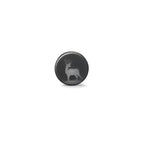Clous d'oreille à l'unité Acier inoxydable noir PVD Cerf Ø8 mm