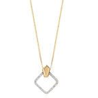 Pendentif Or jaune 18K Diamant 0.10 ct, w-si