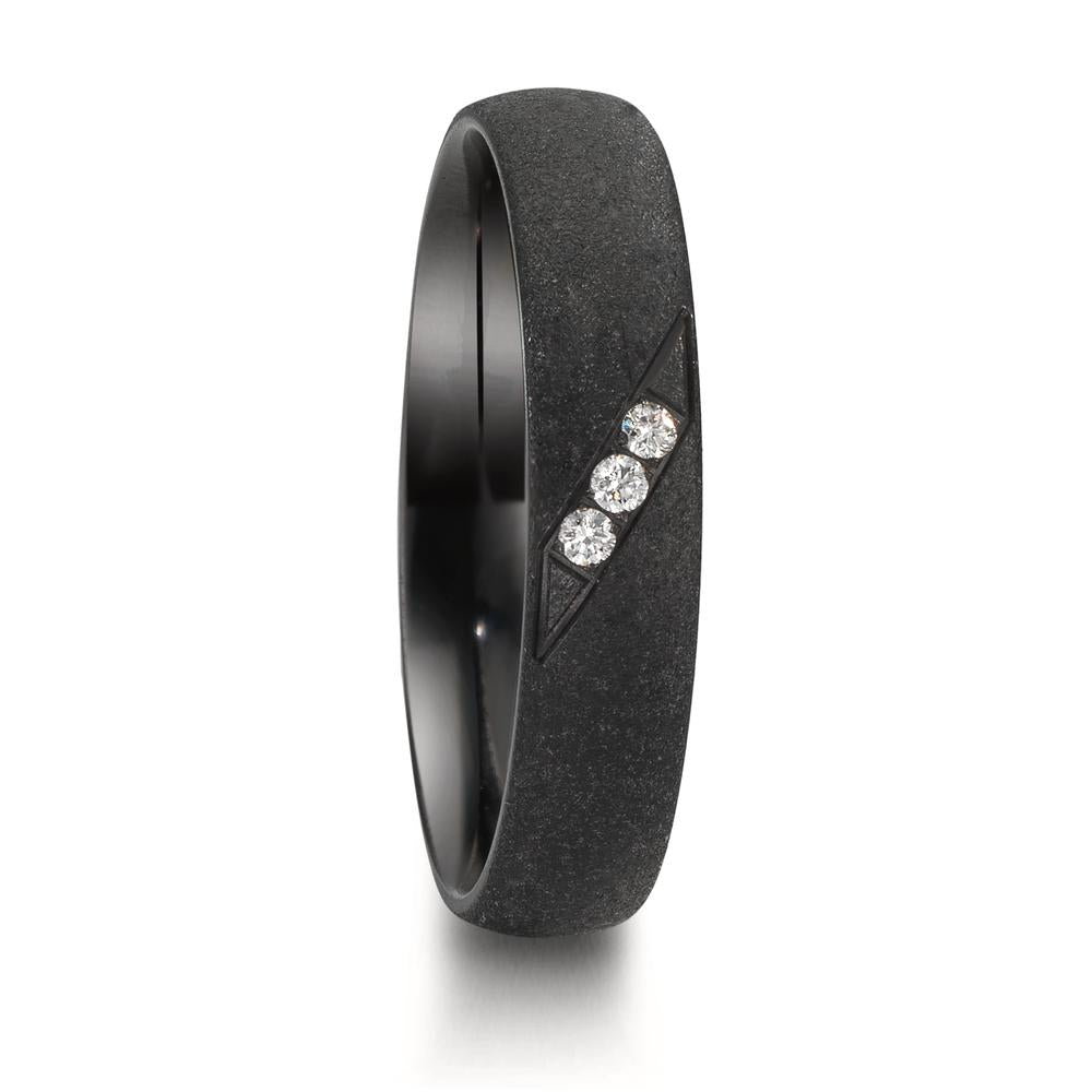 Alliance Zirconium Diamant 0.045 ct, 3 Pierres, w-si