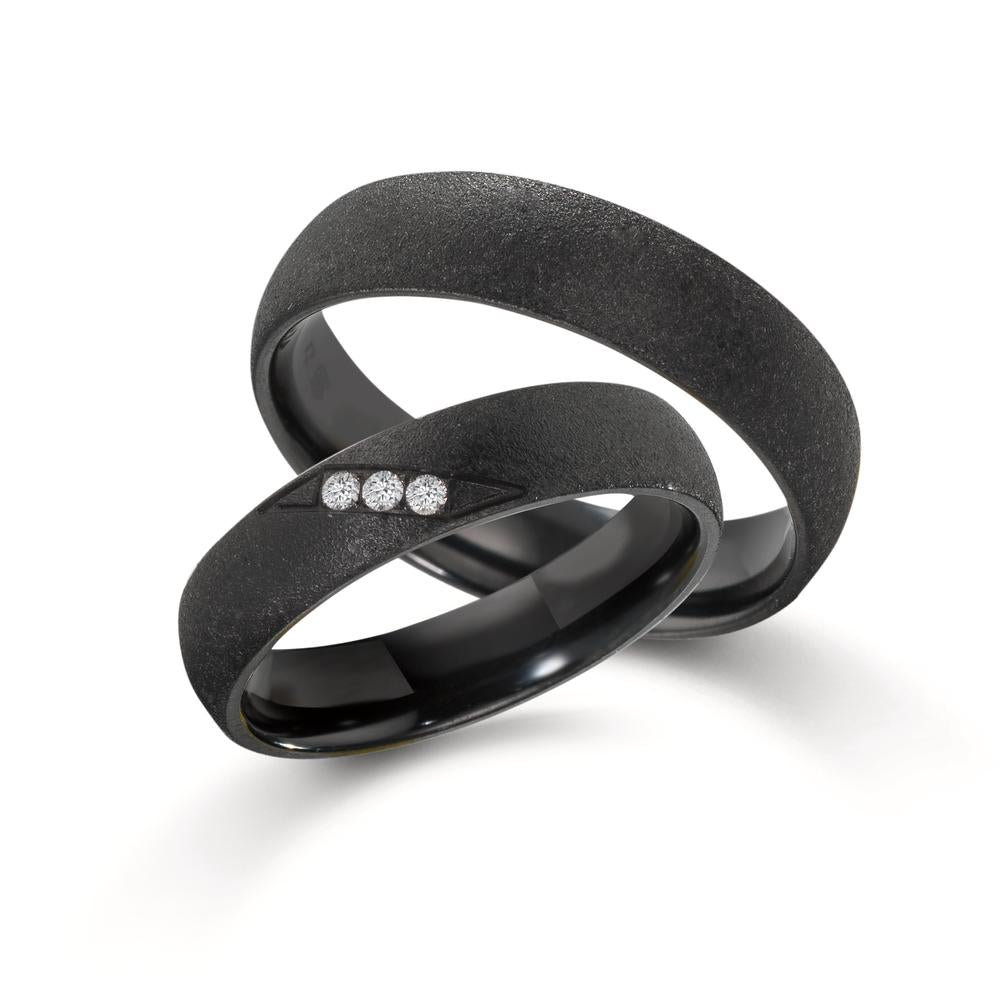 Alliance Zirconium Diamant 0.045 ct, 3 Pierres, w-si