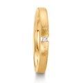 Alliance Or jaune 18K Diamant 0.015 ct, w-si