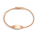 Gourmette avec gravure Or rouge 18K 12-14 cm