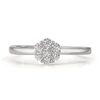 Bague Argent Zircone 7 Pierres Rhodié