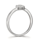 Bague Argent Zircone 7 Pierres Rhodié