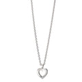 Collier Argent Rhodié Coeur 38-42 cm