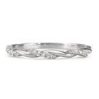 Bague à superposer Argent Zircone 18 Pierres Rhodié