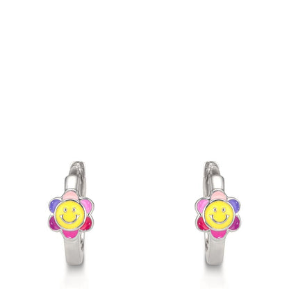 Créoles à charnières Argent Rhodié