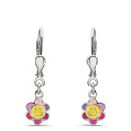 Pendant d'oreilles Argent Rhodié
