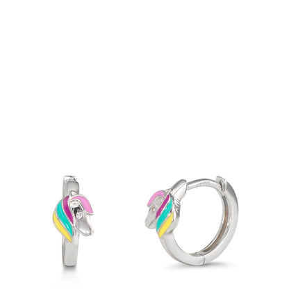 Créoles à charnières Argent Rhodié Cheval