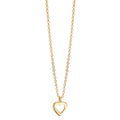 Collier Or jaune 9K Coeur 38-42 cm