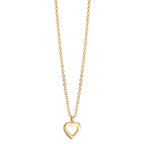 Collier Or jaune 9K Coeur 38-42 cm
