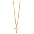 Collier Or jaune 9K Croix 38-42 cm
