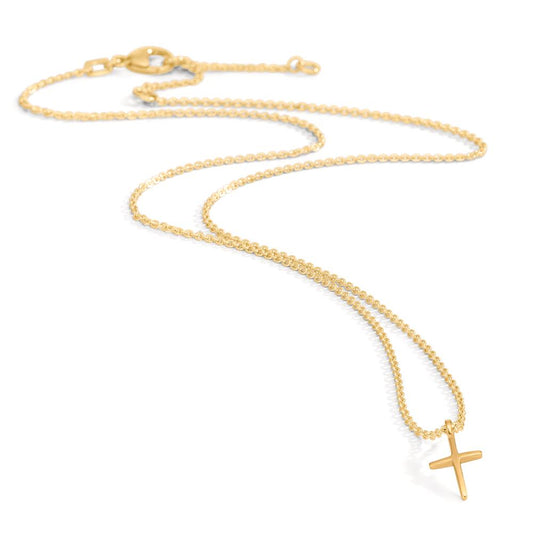 Collier Or jaune 9K Croix 38-42 cm