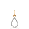 Pendentif Or jaune 9K Zircone