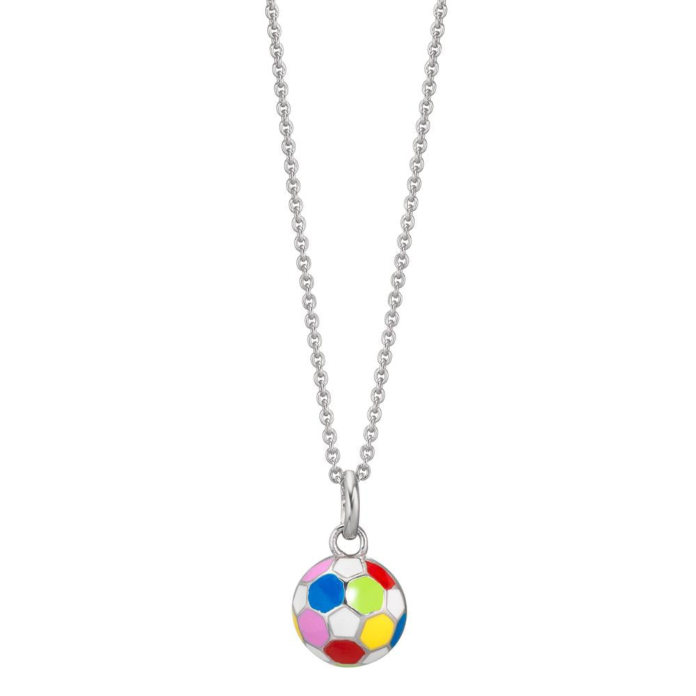 Chaînette avec pendentif Argent Rhodié Football 36-38 cm